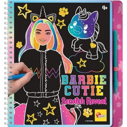 Barbie škrábací a skicovací knížka