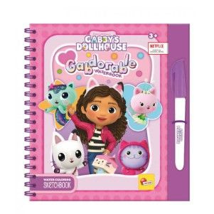 Lisciani Gabby´s Dollhouse Vodní kniha malování vodou - růžová