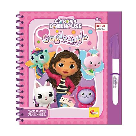 Lisciani Gabby´s Dollhouse Vodní kniha malování vodou - růžová