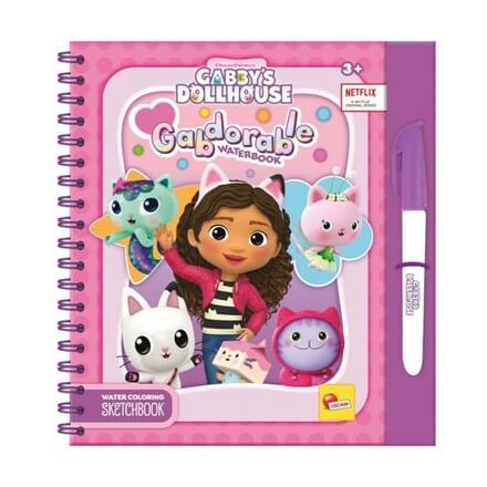 Lisciani Gabby´s Dollhouse Vodní kniha malování vodou - růžová