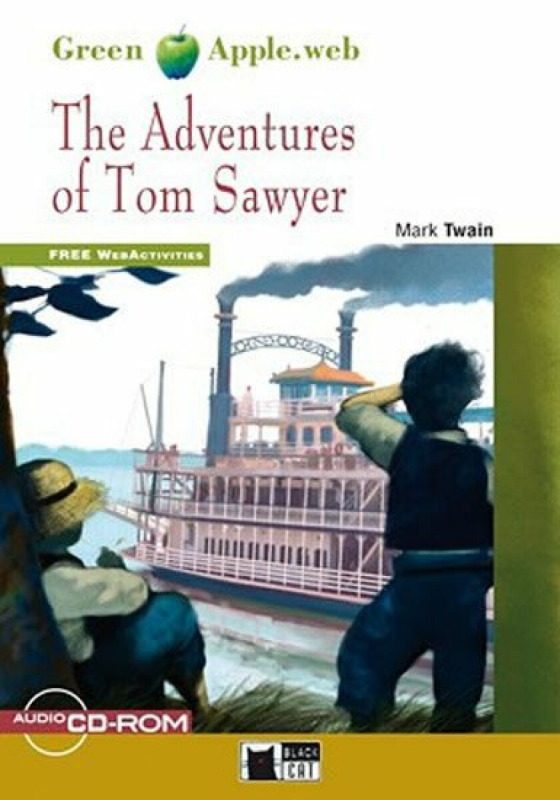 Black Cat Readers Green Apple Edition 1 - Adventures Of Tom Sawyer + CD-ROM BLACK CAT - CIDEB