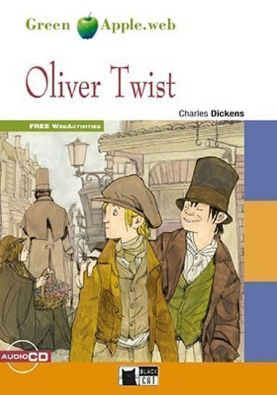 BLACK CAT READERS GREEN APPLE EDITION 2 - OLIVER TWIST + CD-ROM (New Edition)  BLACK CAT - CIDEB