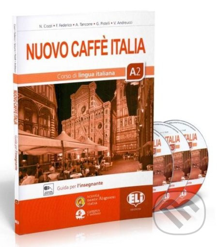 Nuovo Caffe Italia 2 A2 - Guida per l´insegnante + 2 audio CDs - kniha z kategorie Jazykové učebnice a slovníky