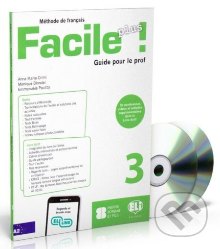 Facile plus 3 - Guide pedagogique + 2 AUDIO CDs - Maria Anna Crimi - kniha z kategorie Jazykové učebnice a slovníky