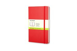 Moleskine zápisník tvrdý čistý červený S