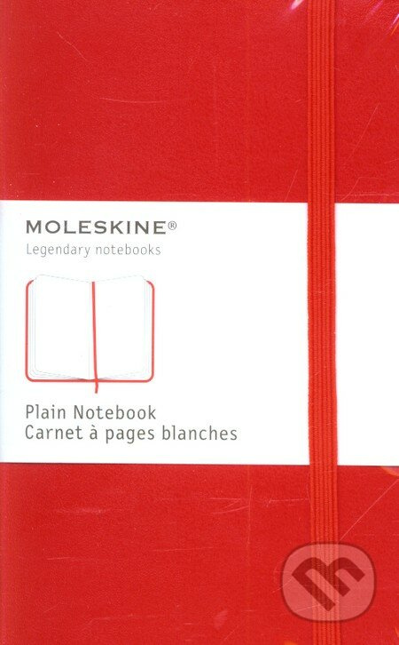 Moleskine zápisník tvrdý čistý červený S