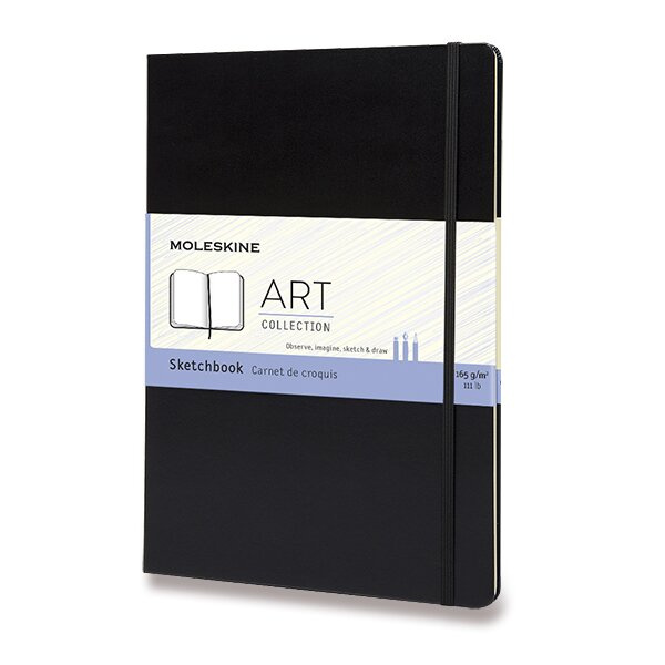 Skicář Moleskine - tvrdé desky, A4 černý