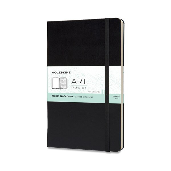 Hudební zápisník Moleskine L, černý