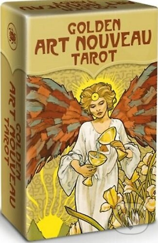 Golden Art Nouveau Tarot - Mini (78 Gold Print Tarot Cards with Instructions) - hra z kategorie Věštění z karet