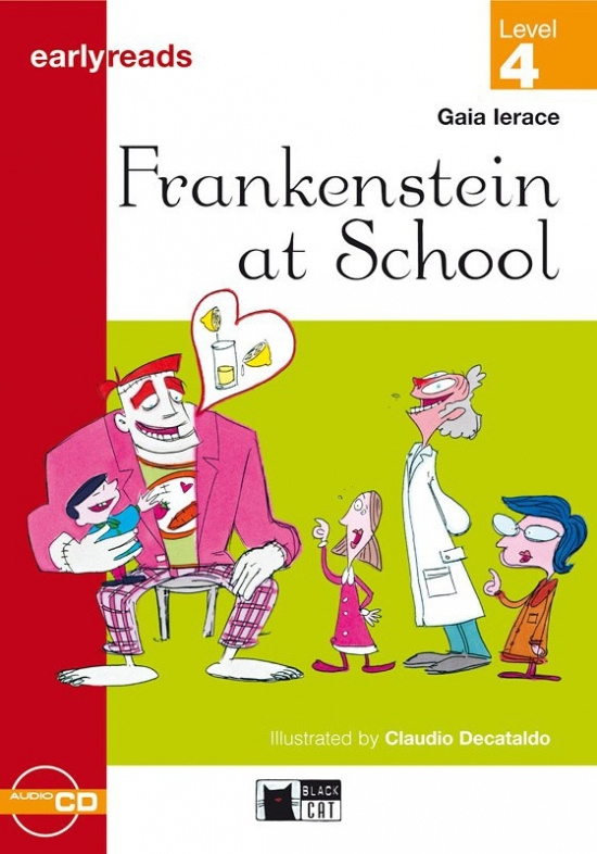 Black Cat FRANKENST AT SCHOOL + CD ( Early Readers Level 4) BLACK CAT - CIDEB