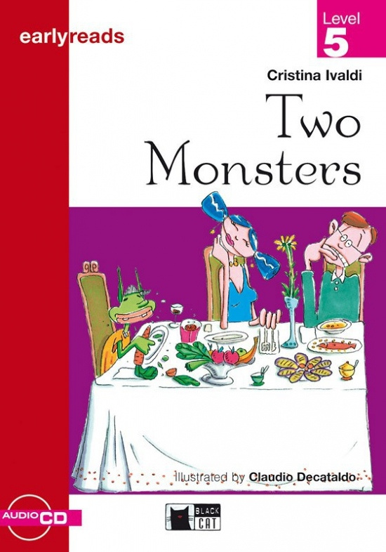 Black Cat TWO MONSTERS + CD ( Early Readers Level 5) BLACK CAT - CIDEB