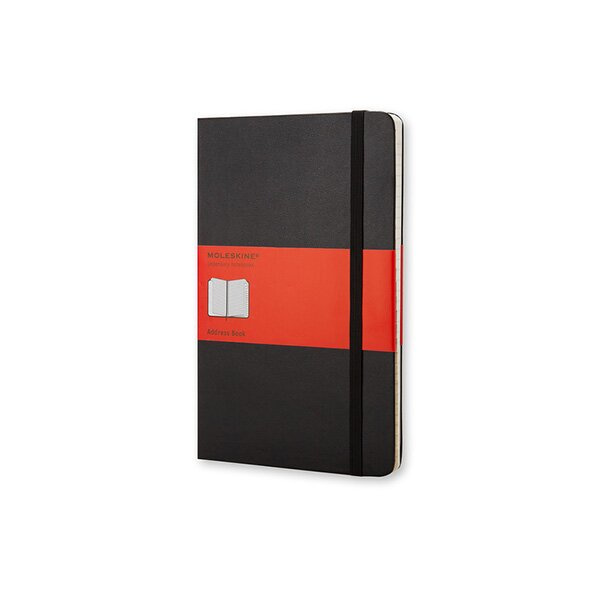 Adresář Moleskine  - tvrdé desky L, černý