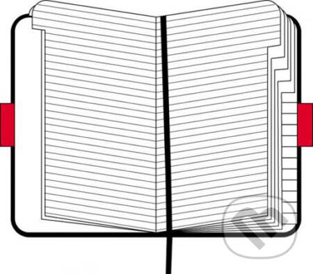 Adresář Moleskine  - tvrdé desky L, černý
