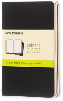 Moleskine sešity 3 ks čisté - černé S