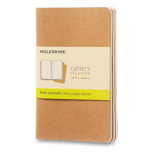 Moleskine sešity 3 ks čisté - karton S