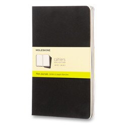 Moleskine sešity 3 ks čisté - černé L