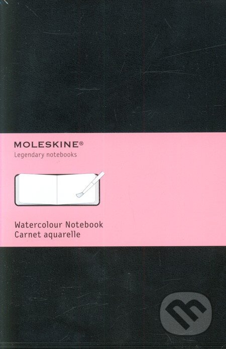 Skicář Moleskine Watercolour Album - tvrdé desky L, černý