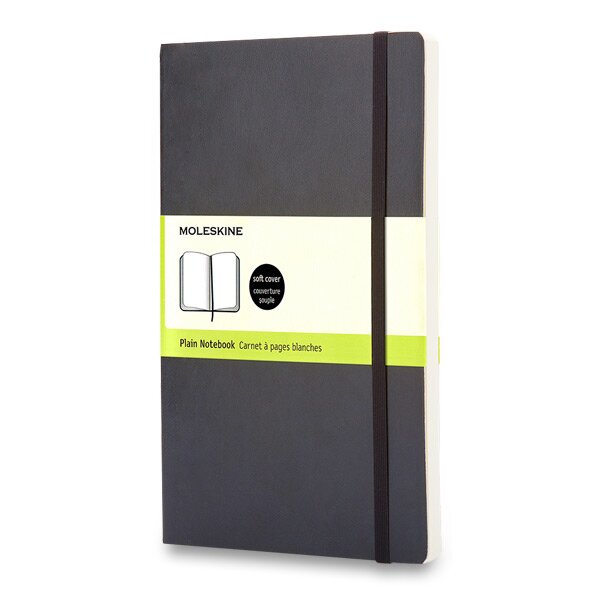Zápisník Moleskine - měkké desky, S, čistý černý