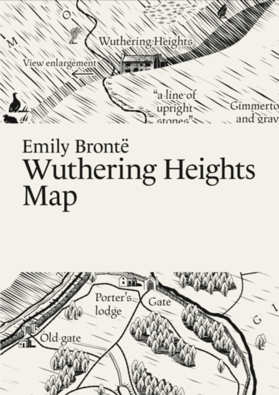 Paris Grafik Emily Bronte, Wuthering Heights Map - Thelander, Martin, Master of Fine Arts