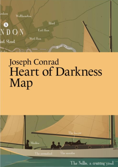Paris Grafik Joseph Conrad, Heart of Darkness Map - Thelander, Martin, Master of Fine Arts