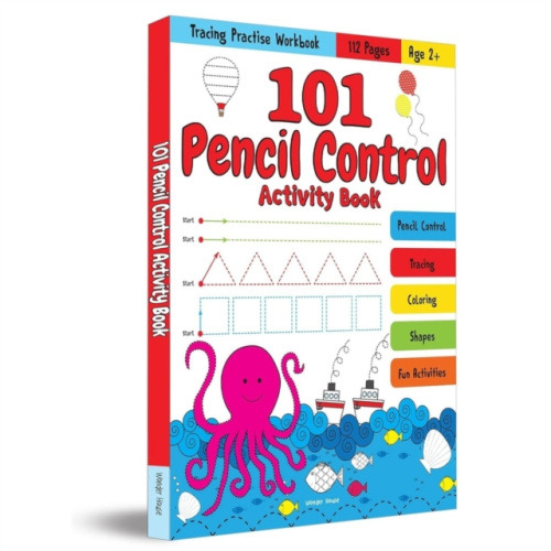 Prakash Books India Private Limited 101 Pencil Control Activity Book for Kids Tracing Practise Book Age 2+ - Wonder House Books