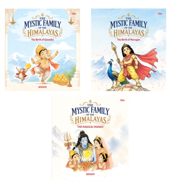 Om Books International Mystic Family of the Himalayas, three volumes set - Sohum