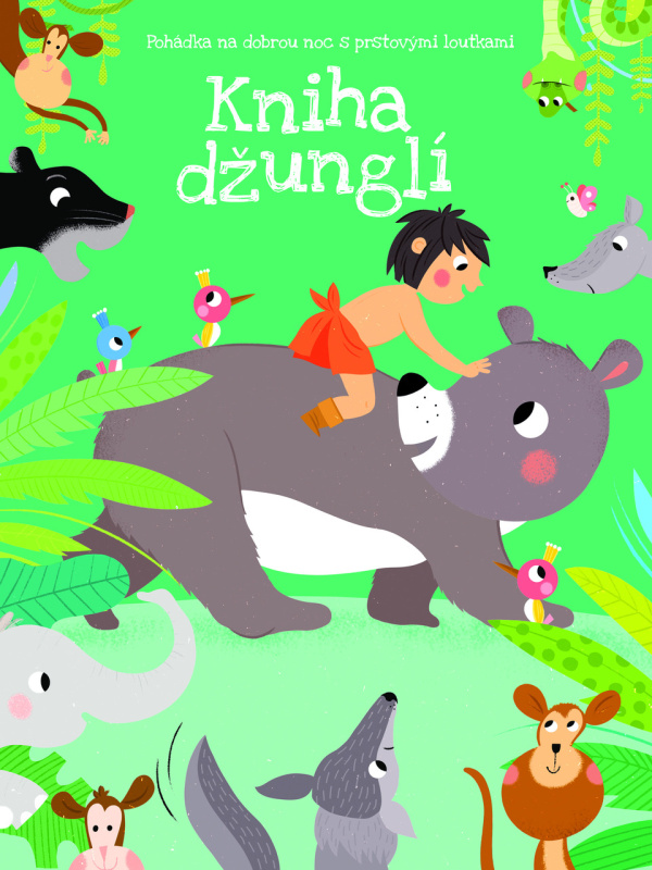 Kniha Džunglí (Pohádka na dobrou noc s prstovými loutkami)