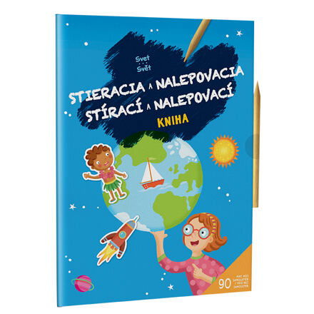 PEMIC Stírací a nalepovací kniha Svět