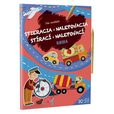 PEMIC Stírací a nalepovací kniha Na cestách