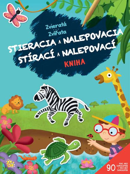 PEMIC Stírací a nalepovací kniha Zvířata