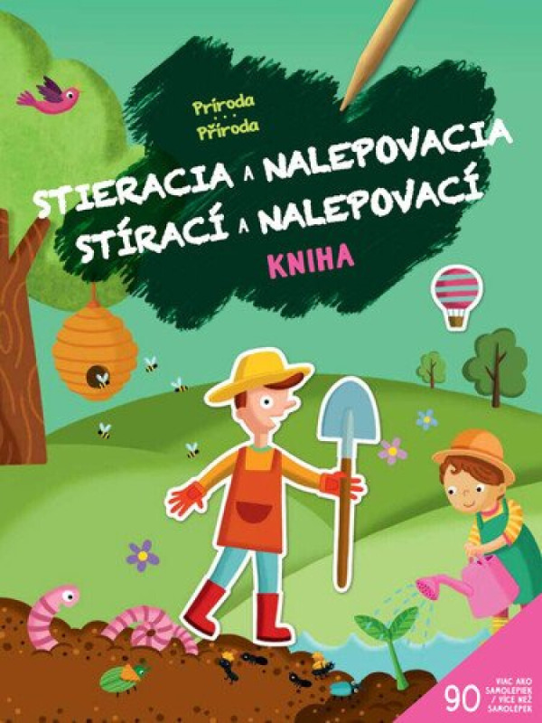 PEMIC Stírací a nalepovací kniha Příroda