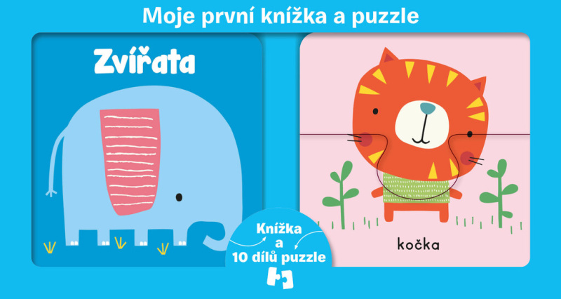 Moje první knížka a puzzle Zvířata - kniha z kategorie Naučné knihy