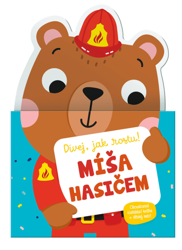 Míša hasičem (Oboustranná rozkládací knížka + dětský metr!) - kniha z kategorie Pro děti