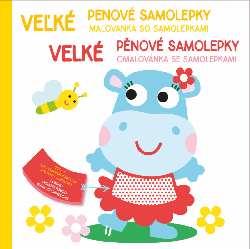 Velké pěnové samolepky: Hroch / Veľké penové samolepky: Hroch - kniha z kategorie Omalovánky