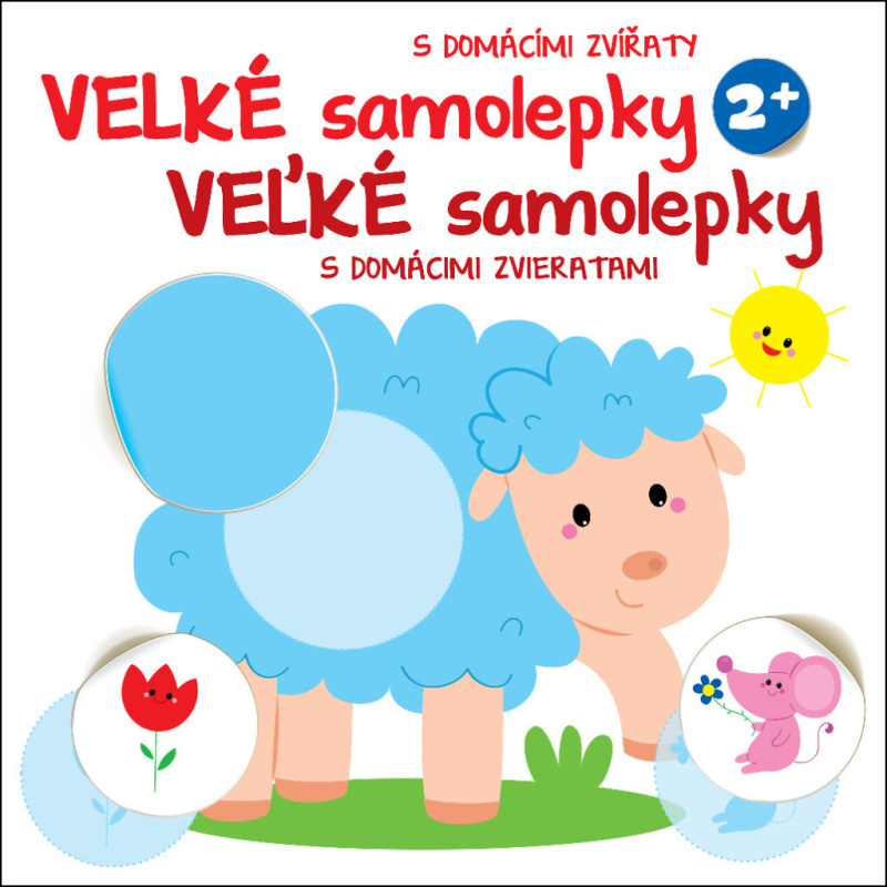 Velké samolepky s domácími zvířaty - Ovce