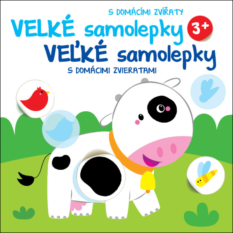 Velké samolepky: Kráva / Veľké samolepky: Krava (s domácími zvířaty / s domácimi zvieratami) - kniha z kategorie Samolepky