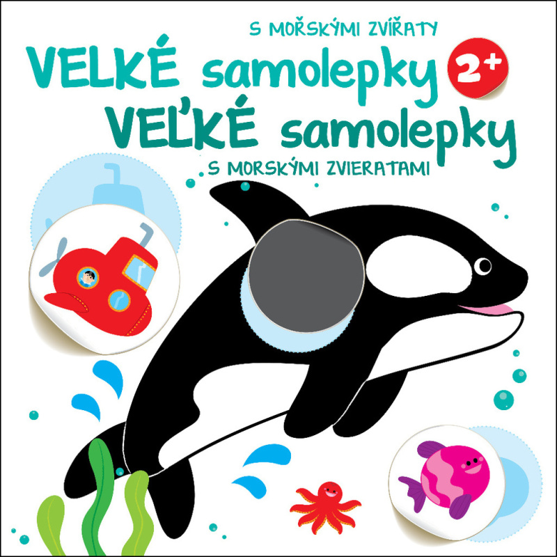 Velké samolepky s mořskými zvířaty / Veľké samolepky s morskými zvieratami - kniha z kategorie Samolepky