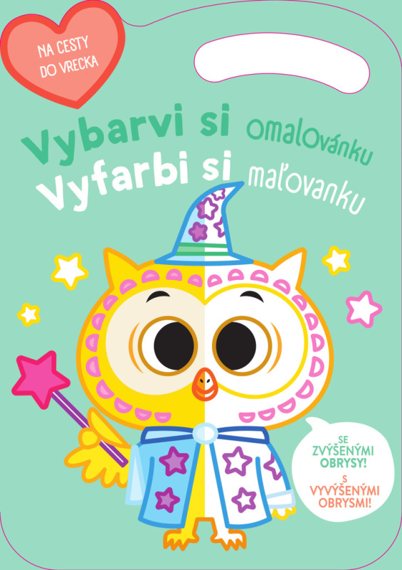 Vybarvi si omalovánku Sova / Vyfarbi si maľovanku Sova - kniha z kategorie Omalovánky