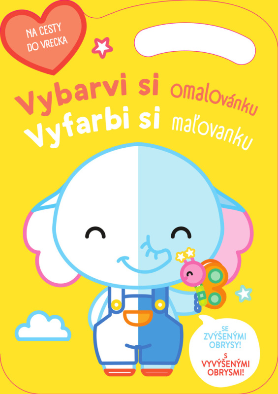 Vybarvi si omalovánku Slon / Vyfarbi si maľovanku Sloník - kniha z kategorie Omalovánky