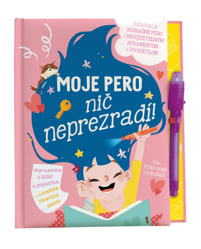 Moje pero nič neprezradí! (Moje tajomstvá o láske a priateľstve...a množstvo zábavných aktivít!) - kniha z kategorie Pro děti