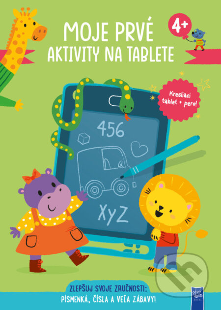 Moje prvé aktivity na tablete - 4+ (Kresliaci tablet + pero) - kniha z kategorie Omalovánky