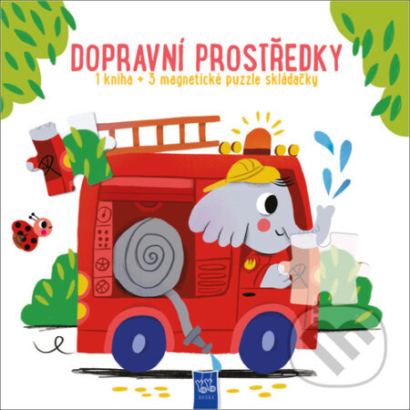 Dopravní prostředky (1 kniha + 3 magnetické puzzle skládačky) - kniha z kategorie Naučné knihy