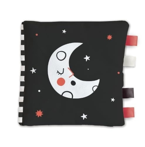 Yoyo Books Little Moon (Baby's Soft Book: Black & White)