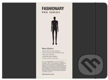 Fashionary Portfolio Mens Sketchbook - kniha z kategorie Móda