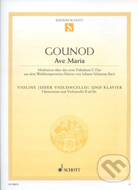 Gounod - Ave Maria - kniha z kategorie Noty