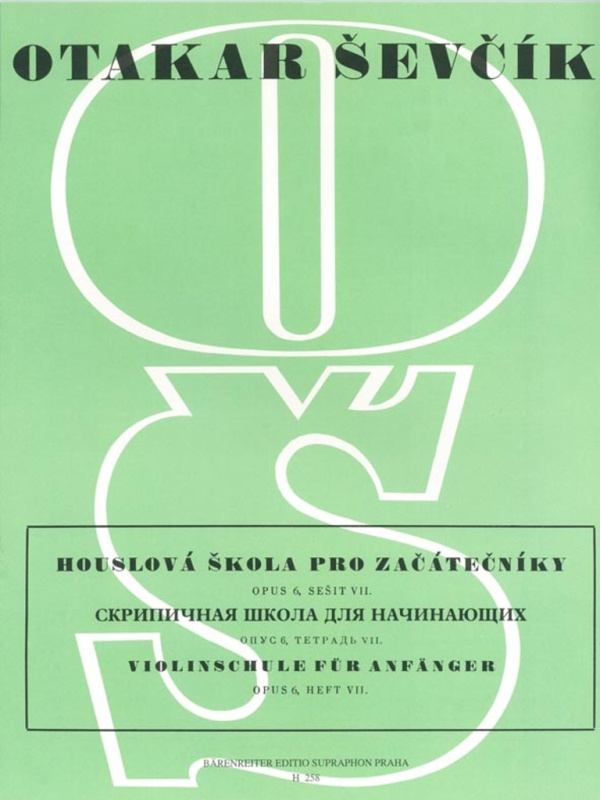Houslová škola pro začátečníky Op. 6, sešit VII - Otakar Ševčík - kniha z kategorie Hudba
