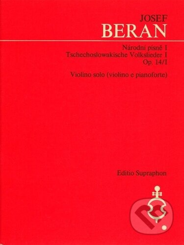 Národní písně op. 14/I - Josef Beran - kniha z kategorie Noty