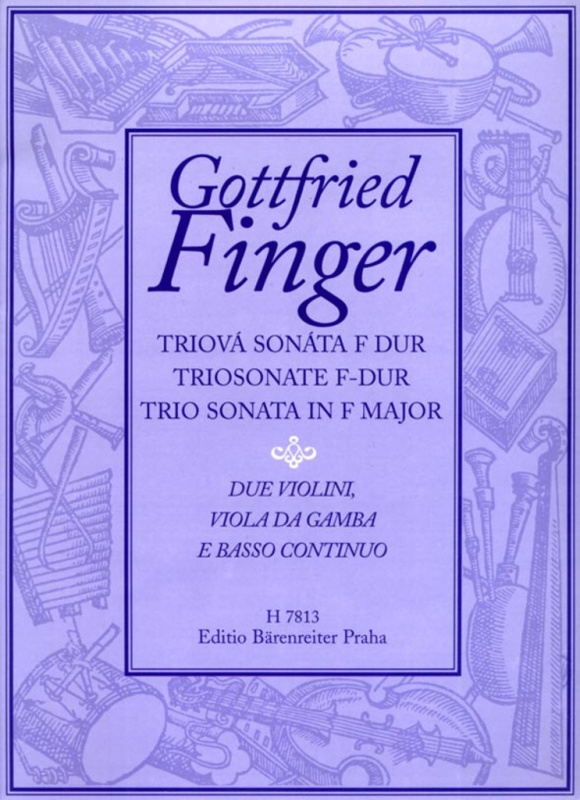 Triová sonáta F dur - Gottfried Finger - kniha z kategorie Noty