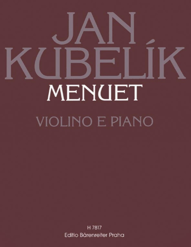 Menuet (Violino e piano) - Jan Kubelík - kniha z kategorie Noty