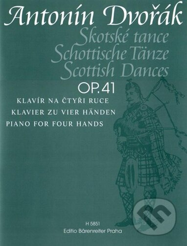 Skotské tance op. 41 (Klavír na čtyři ruce) - Antonín Dvořák - kniha z kategorie Noty